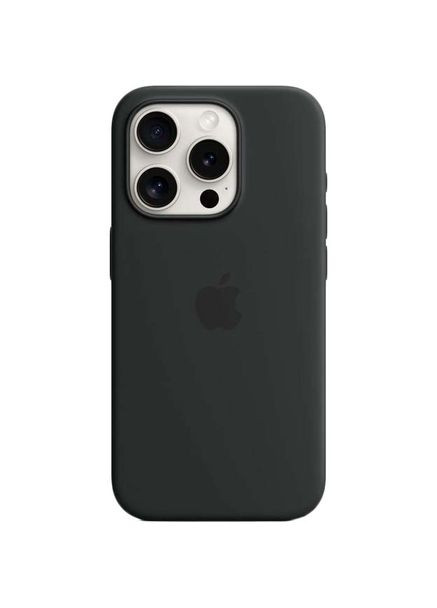 Чехол для iPhone 15 Pro Silicone Case with MagSafe Black (MT1A3ZM/A) Apple (316696752)