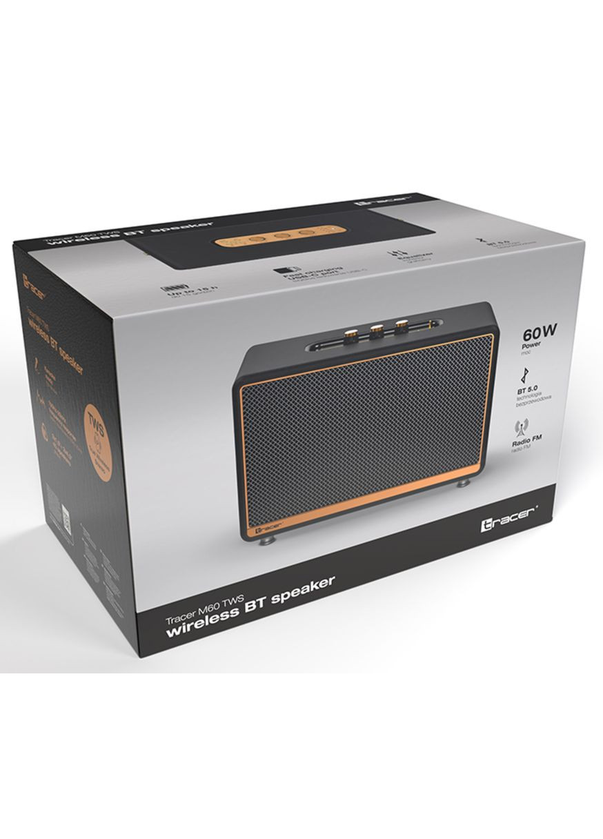 Bluetooth колонка M60 TWS Black 60W (TRAGLO47249) Tracer (316152264)