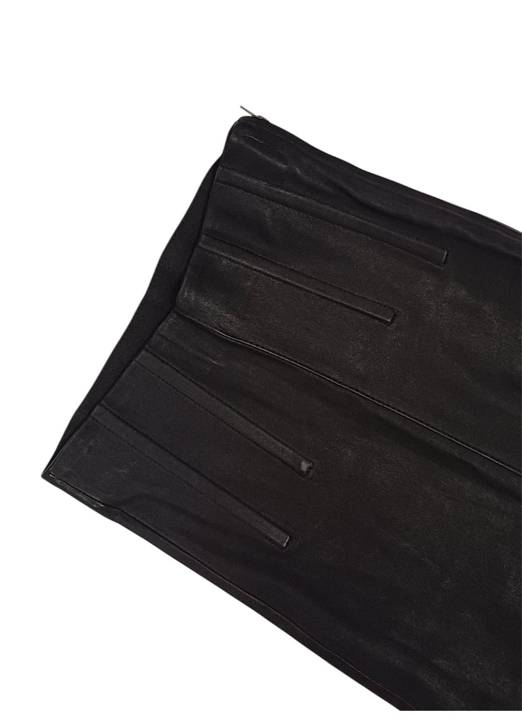 Черные демисезонные леггинсы кожаные H&M