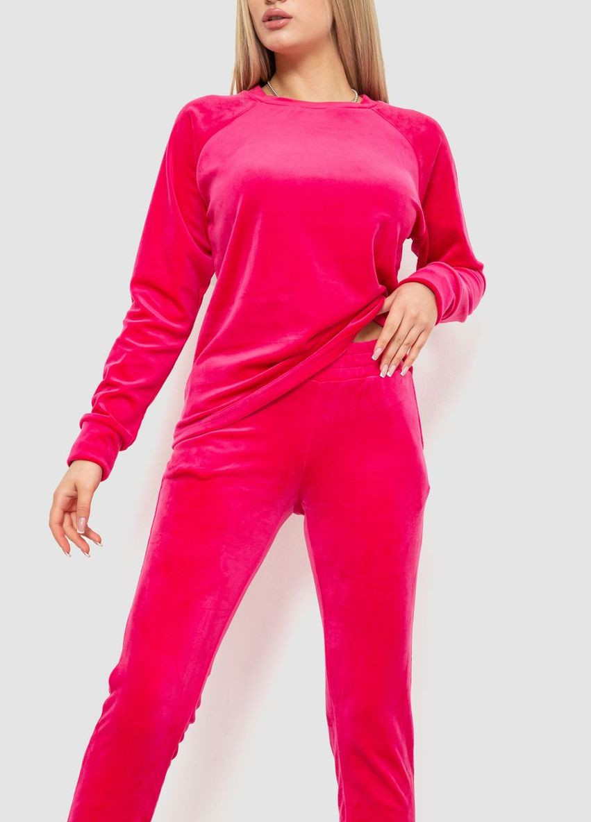 Спорт костюм женский велюровый, цвет розовый, Ager (288750841)