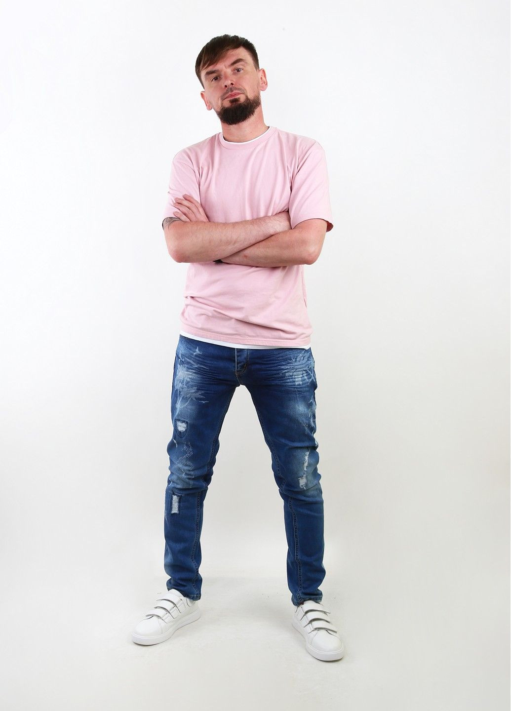 Синие демисезонные джинсы Mtp