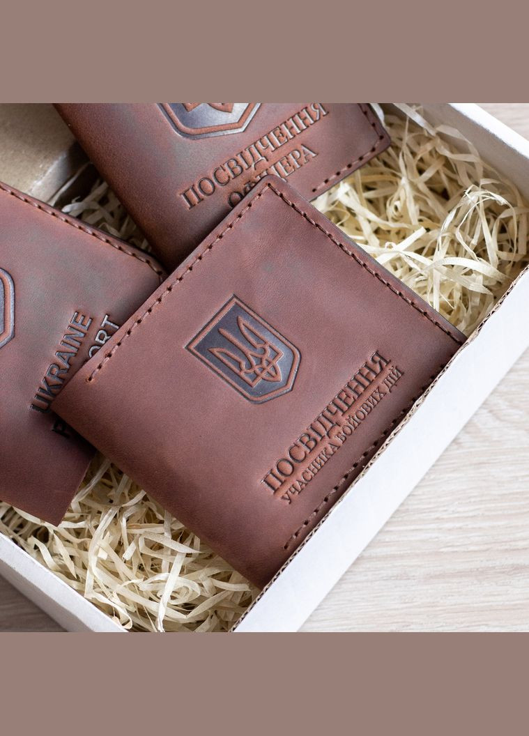 Набор обложек на УБД, удостоверение офицера и паспорт, черный SD Leather (306557911)