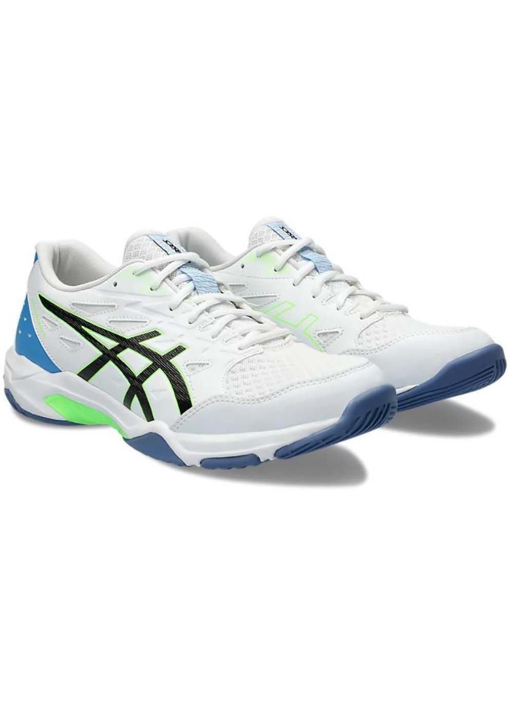 Комбіновані Осінні чоловічі кросівки для сквошу gel-rocket 11 білий чорний Asics