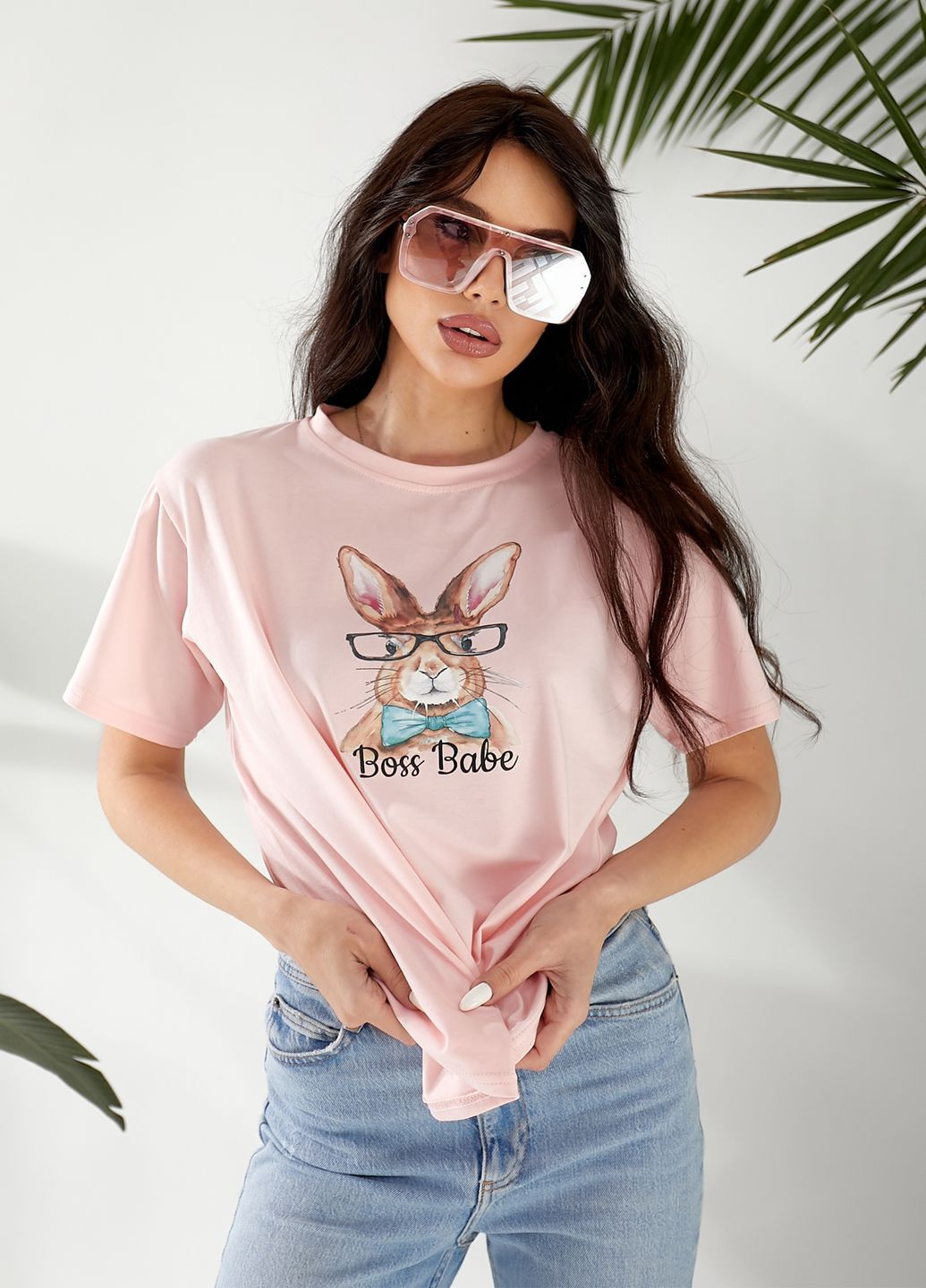 Футболка жіноча оверсайз з принтом No Brand - (329651475)