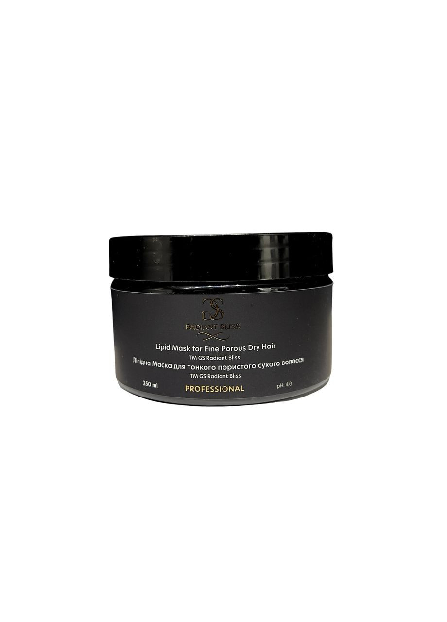 Липидная маска с кератином для пористых сухих волос 250 ml Radiant Bliss (369479498)