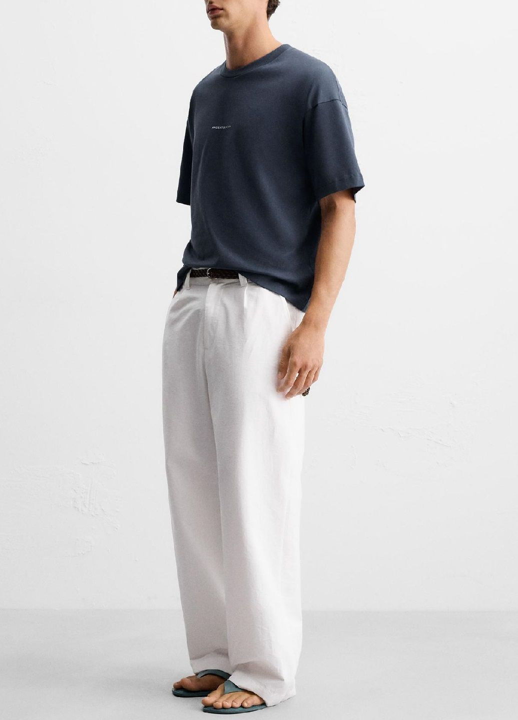 Синяя футболка Zara