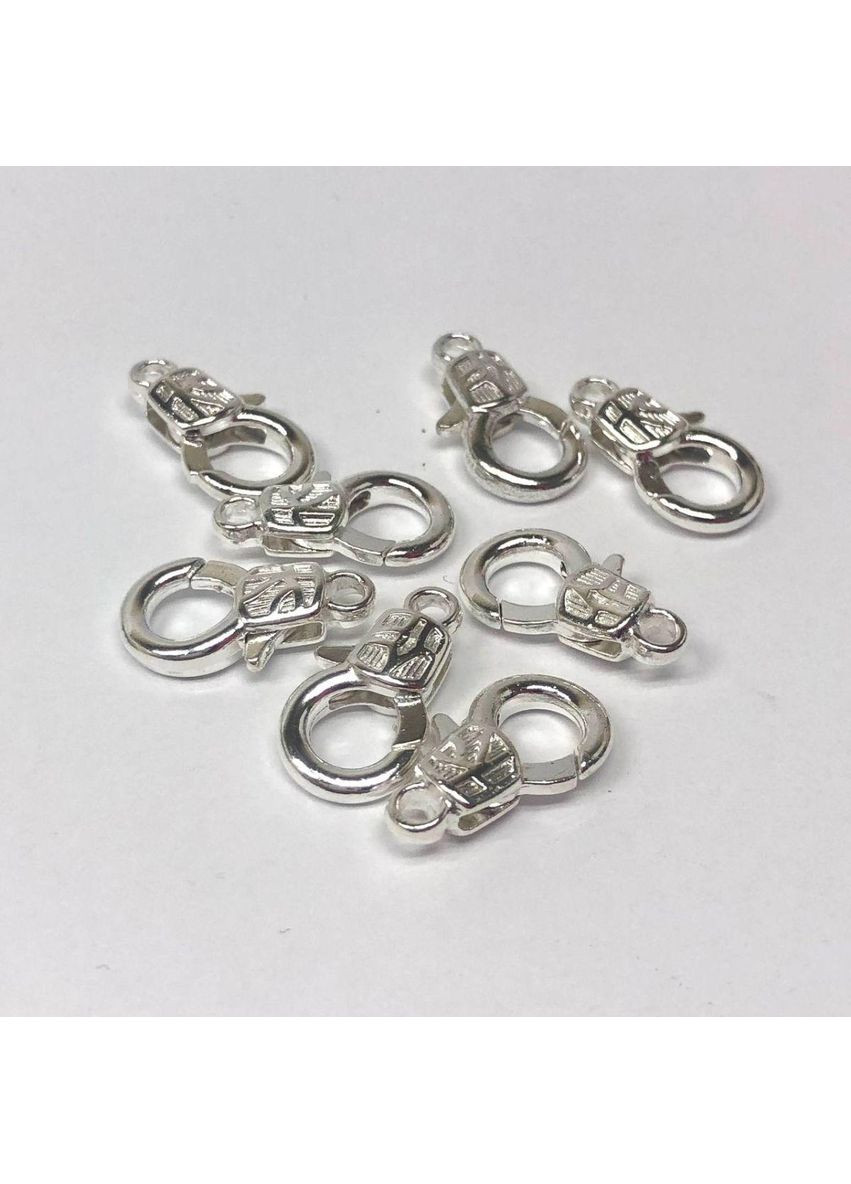 Застежка карабин-лобстер 9х17 мм, серебро Plus-plus (354797810)