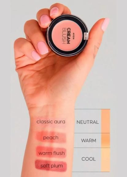 Кремовые румяна CLASSIC AURA/Розовый букет, 2,4г Avon (329193664)