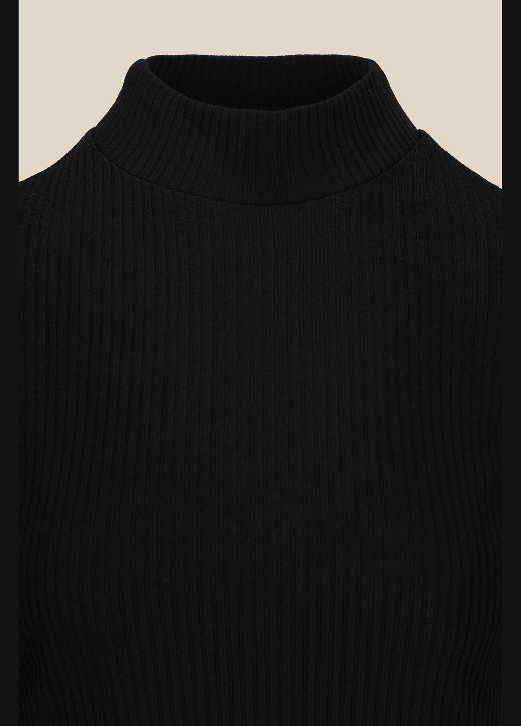 Черное платье однотонное женское wtc02350 черный (ny) shop (2000990247209) LAWA однотонное