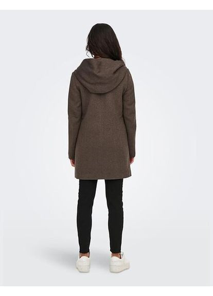 Коричневе демісезонне Пальто однобортне Only