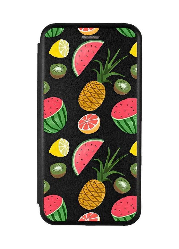 Чохол-книжка чорний з малюнком на Samsung Galaxy M34 5G Фруктовий мікс (принт 347) Creative (355392024)
