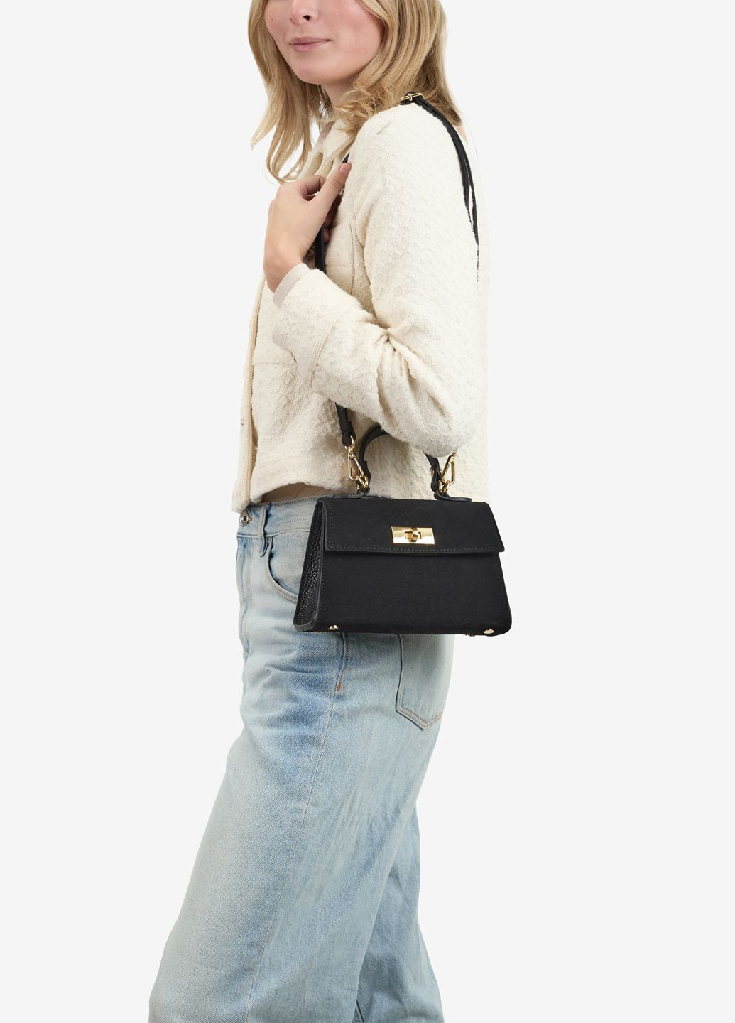 Сумка женская замшевая кросс-боди маленькая Сrossbody Regina Notte (369446327)