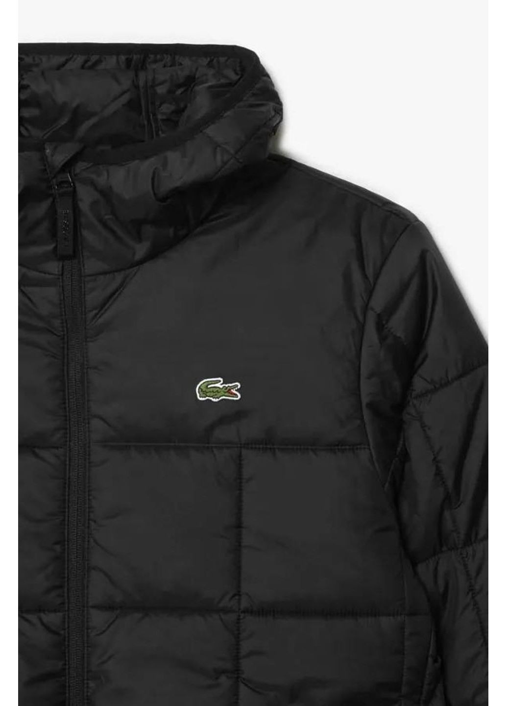 Черная демисезонная короткая черная куртка lacoste No Brand