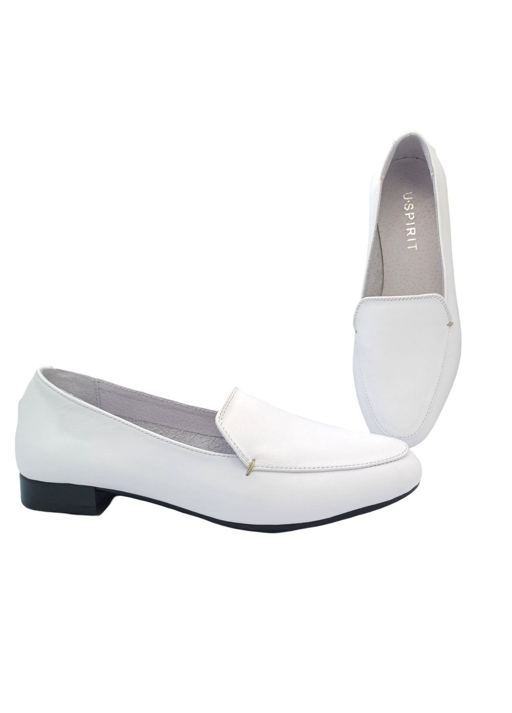 U.Spirit Лофери білий з натуральна шкіра, україна — всесезон (319326919)