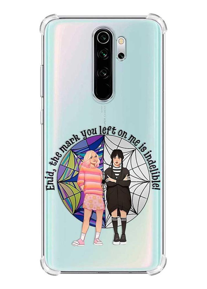Чехол с утолщёнными углами на Xiaomi Redmi Note 8 Pro:: Девчёнки с Уэнсдей (принт 211) Creative (360698224)