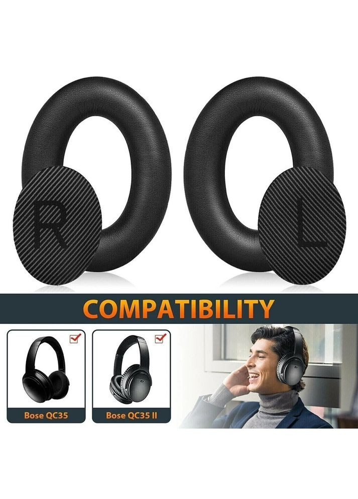 Амбушюры для наушников QuietComfort QC2 QC15 QC25 QC35 AE2 AE2i AE2w (кожзам, память формы) Bose (361111729)