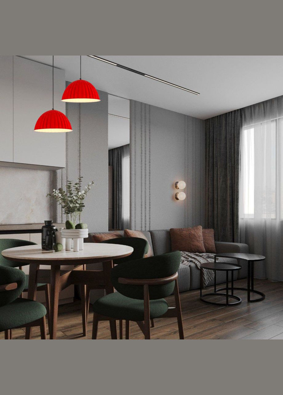 Дизайнерский подвес-люстра 35см из фетра в цвете (805-1890-1) No Brand (370070223)