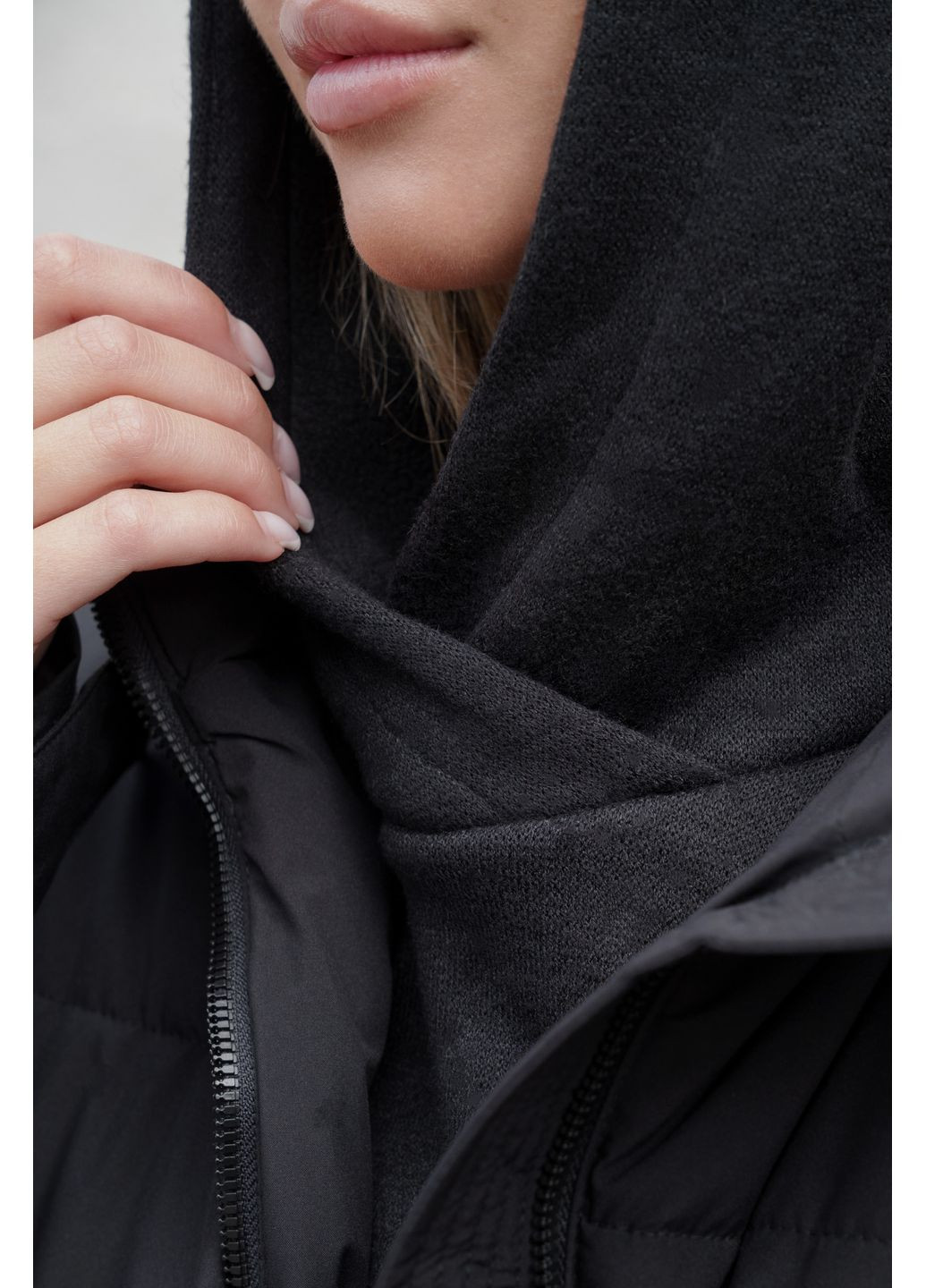 Теплая Шапка Капюшон Капор Текстильный На Флисе Mathilda Without (364670578)