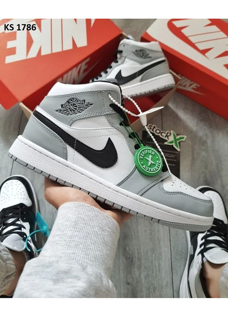 Комбіновані Осінні кросівки чоловічі nike air jordan 1 retro high найк аір джордан No Brand