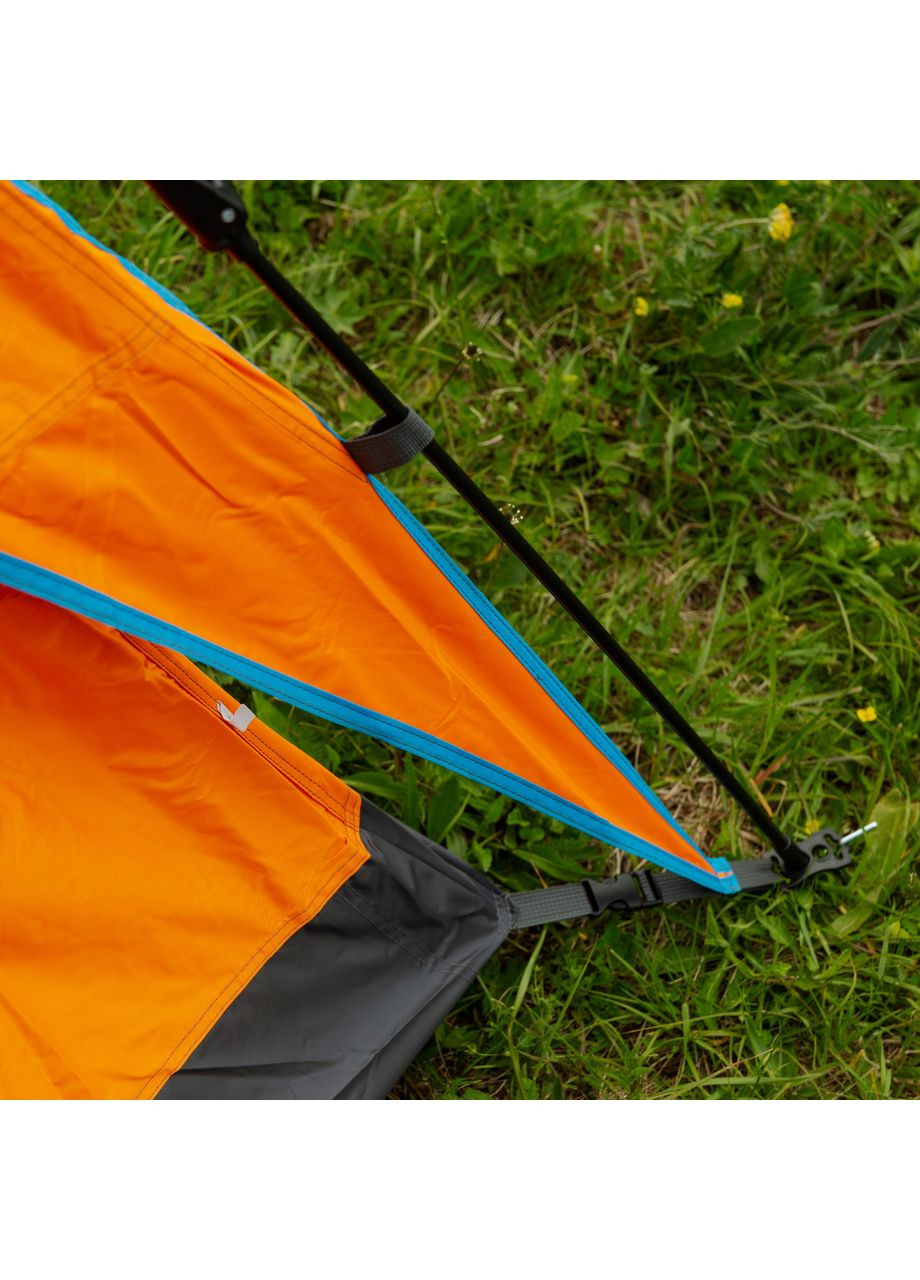 Палатка автоматическая двухместная 200*230*130 см водонепроницаемая оранжевая LU015O LUGI (370801946)