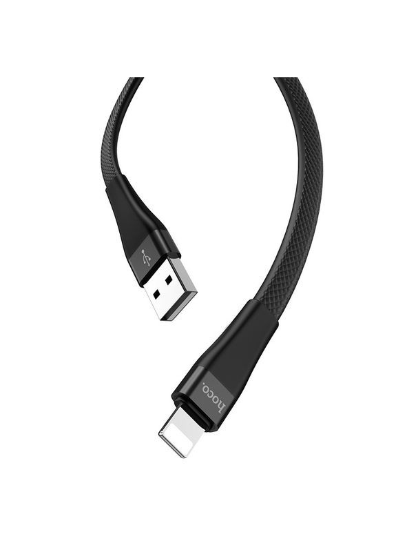 Кабель Original S4 Lightning с LED-дисплеем/таймером зарядки 2.4 А Black Hoco (368698329)