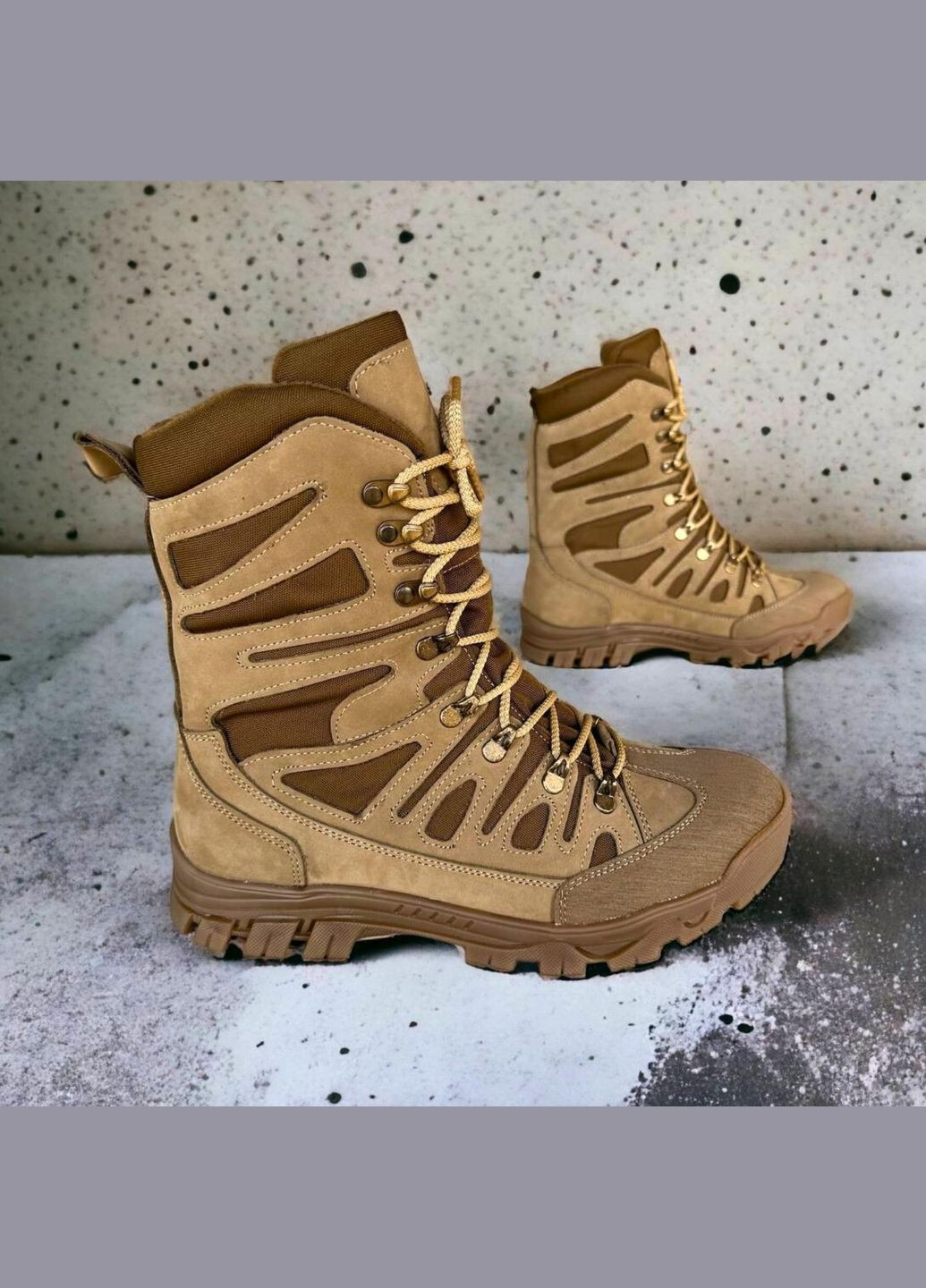 Чоловічі Тактичні Демісезонні Берці. 36-49р Койот. Спеціальна трекінгова підошва! DSDM-1019 No Brand (301137972)