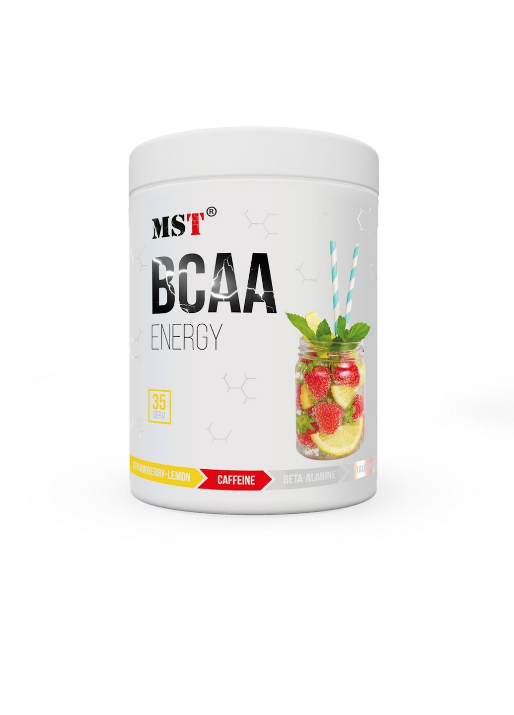 Аминокислота BCAA BCAA Energy, 315 грамм Клубника-лайм MST (293477011)