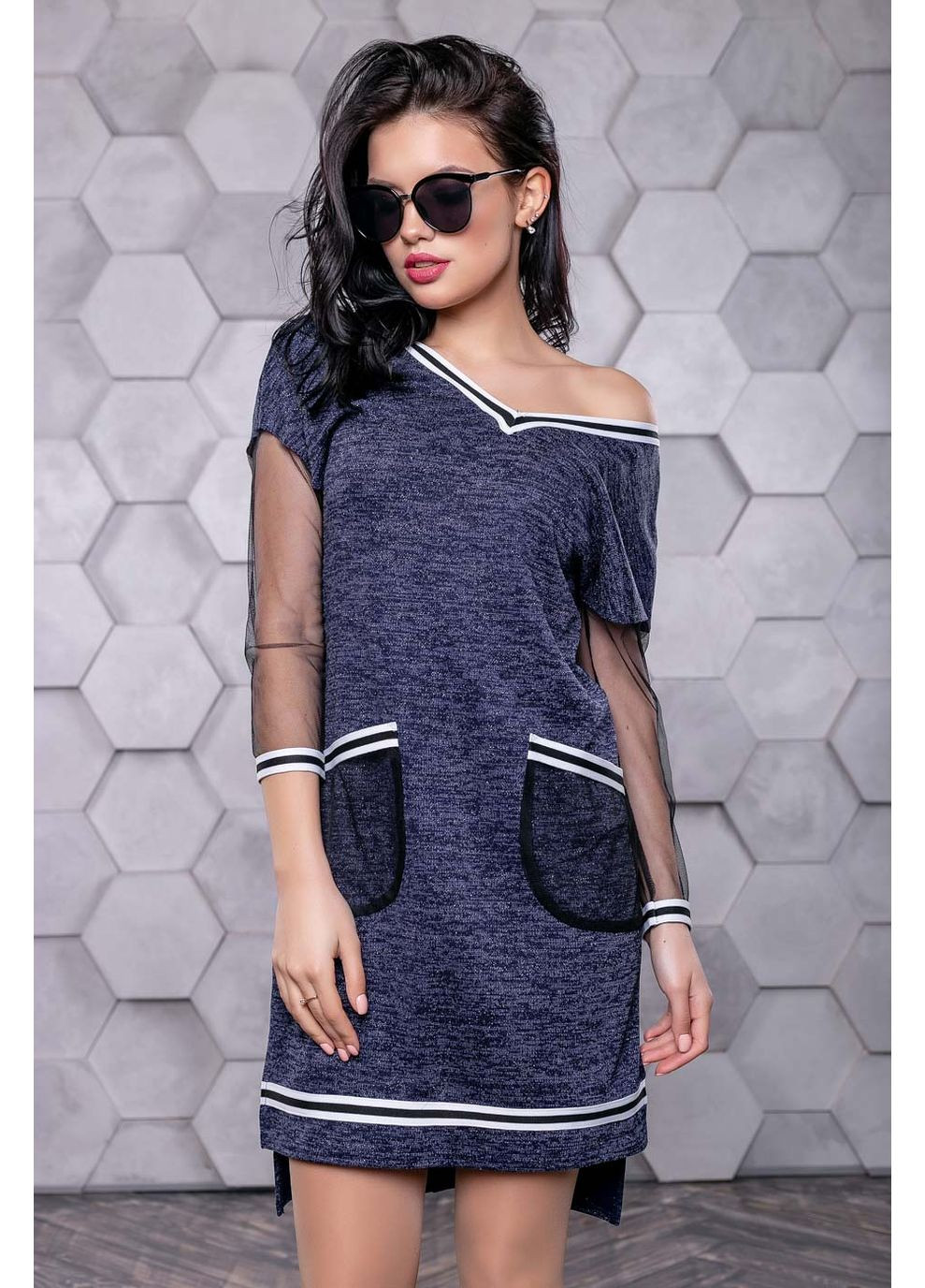 Синее платье 1096.3147 Seventeen