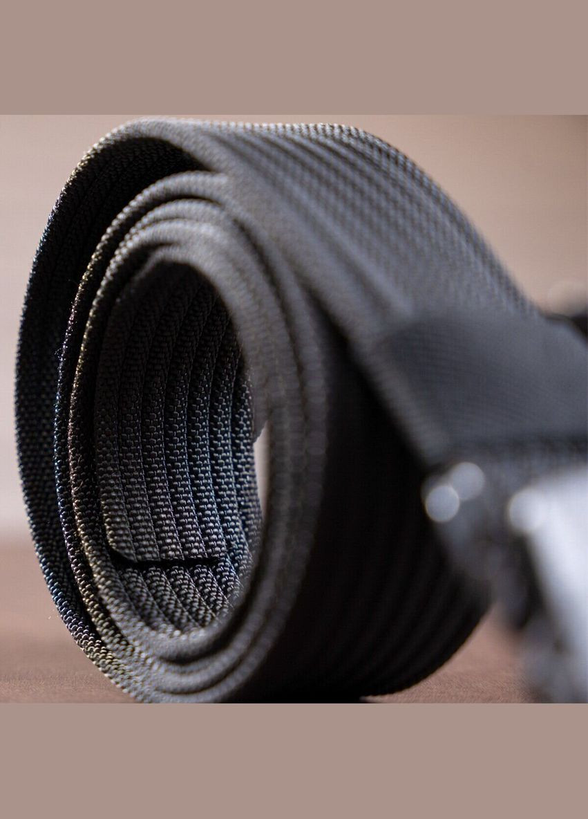 Плотный текстильный мужской ремень 20227 Черный Vintage (337353131)