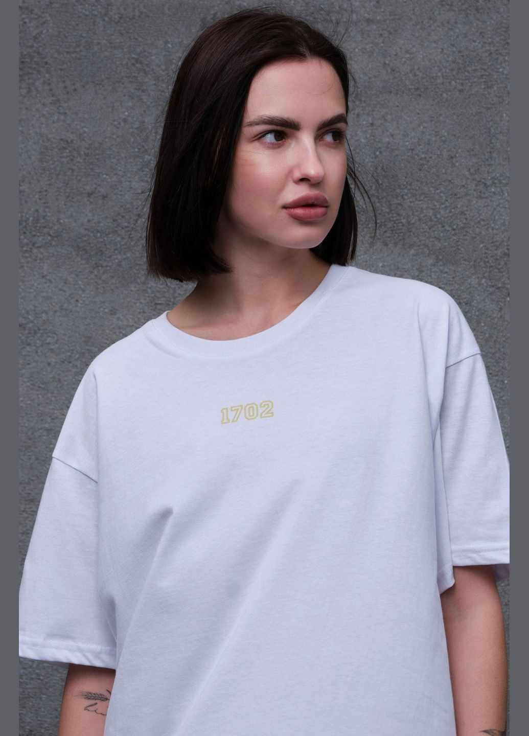 Жіноча Оверсайз Футболка З Принтом Pop Culture White Without - (302980538)