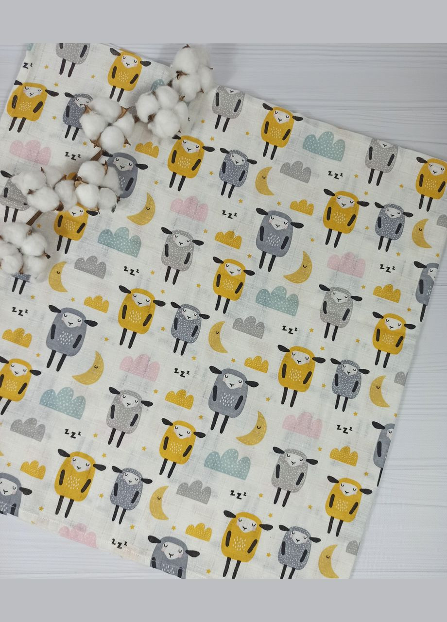 Набір для новонародженого: подушка, пелюшки і гризункць a.l.babybox Лисички на кульках No Brand (311656178)