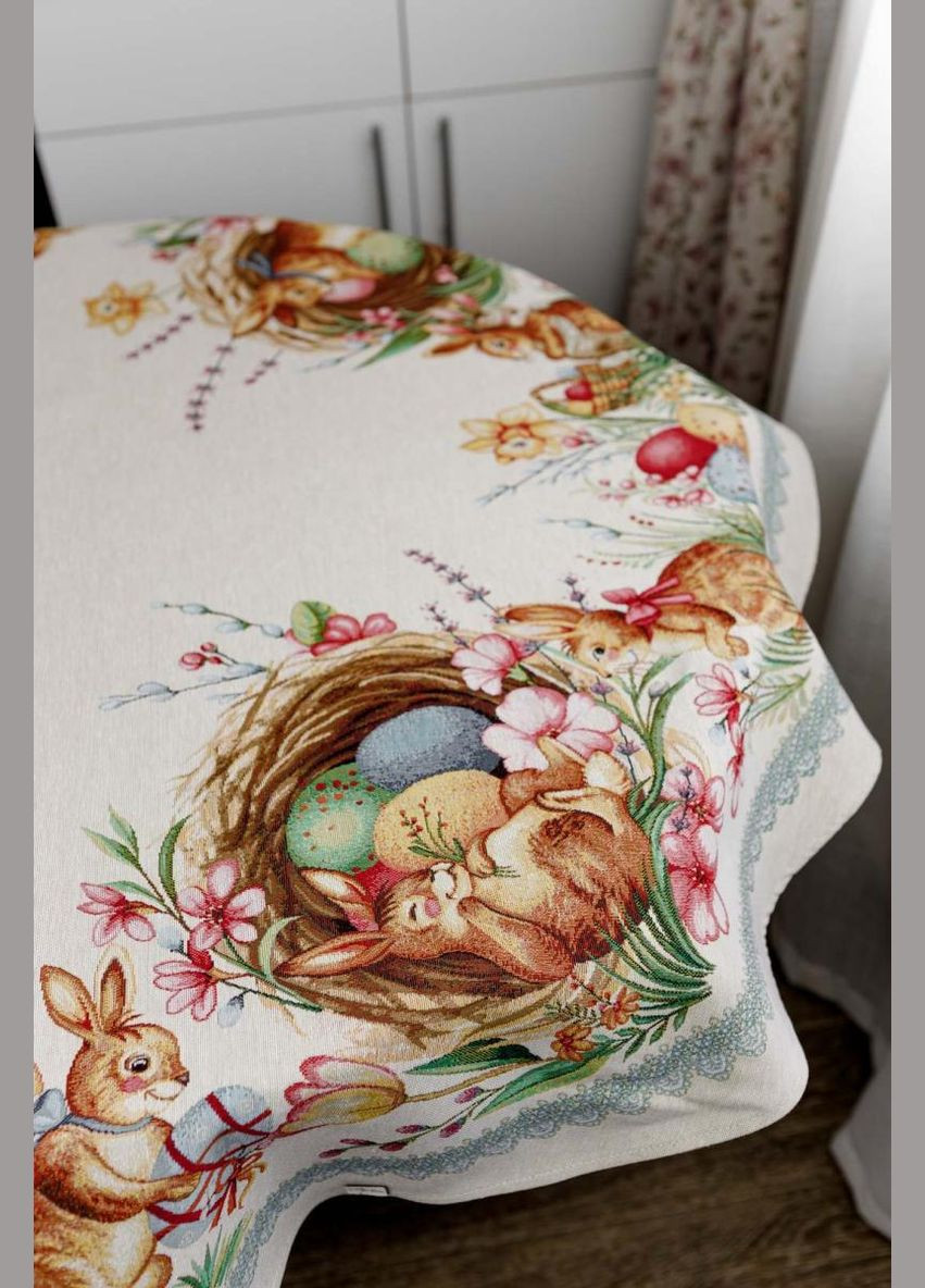 Гобеленовая скатерть на стол Согласие овальная Прованс (326807434)