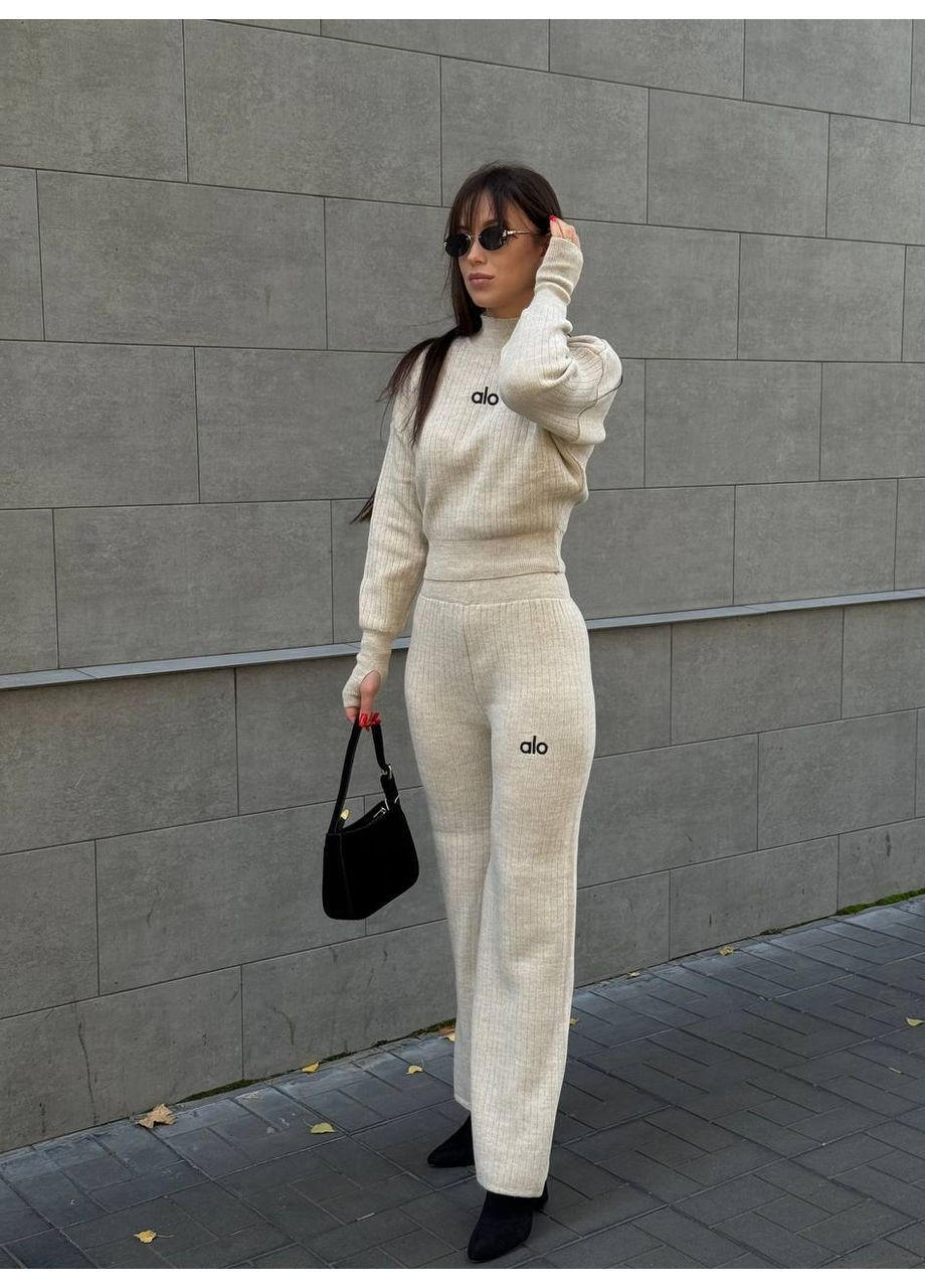 Трикотажний костюм двійка More_bboutique Костюм з брюками вільного крою (366439948)