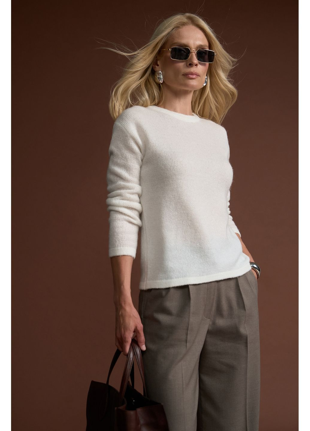 Джемпер из премиальной шерстяной пряжи 2845 Triko Bakh (368778946)