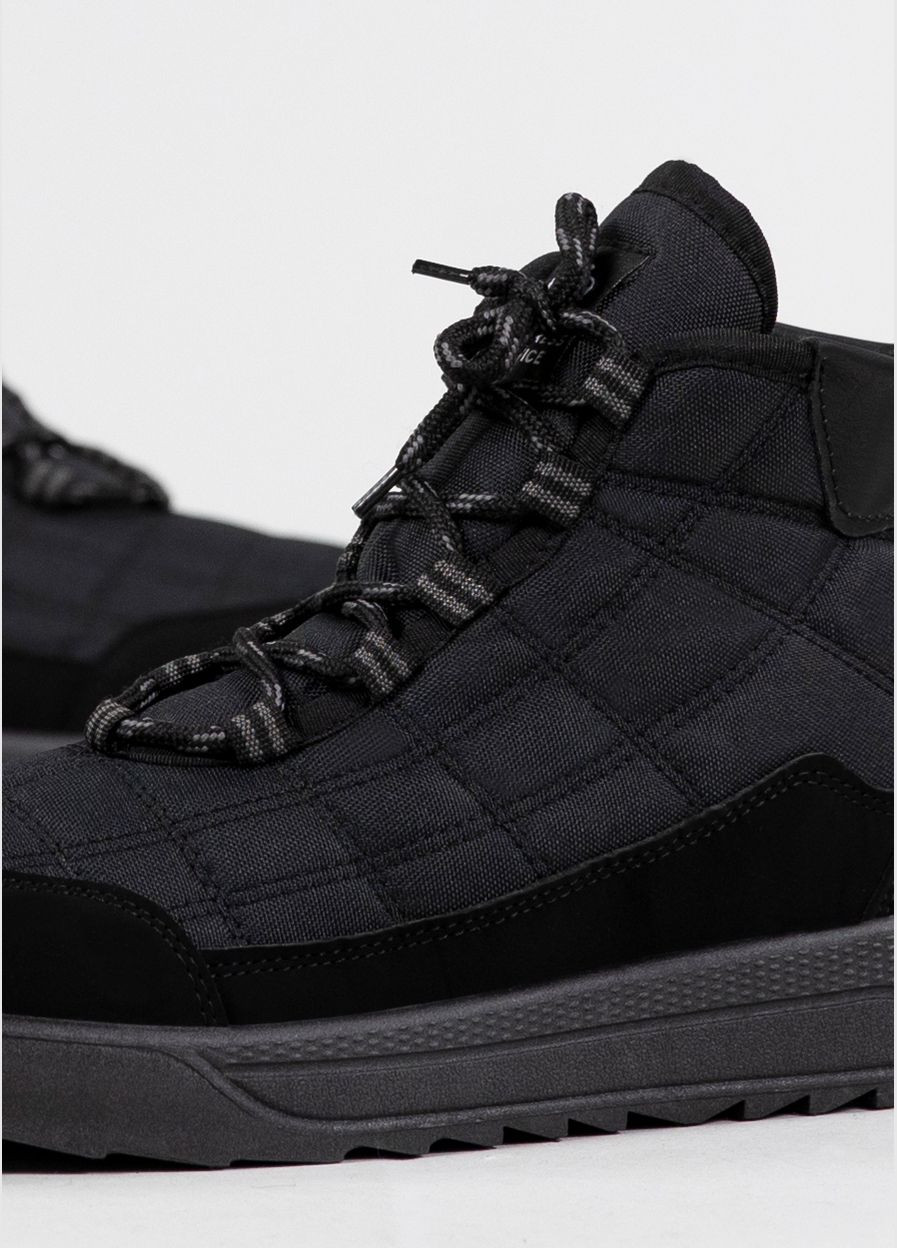 Дутики чоловічі зимові з хутром чорні (3804) Progress (305395308)