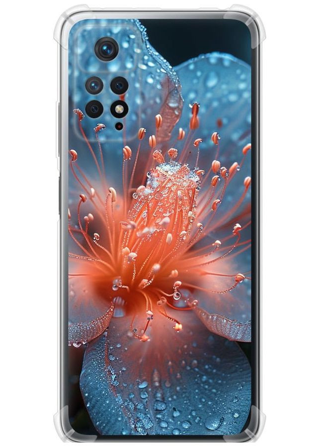 Силикон с усиленными углами чехол 'Роса на цветке' для Endorphone Xiaomi Redmi Note 12 Pro (285117040)