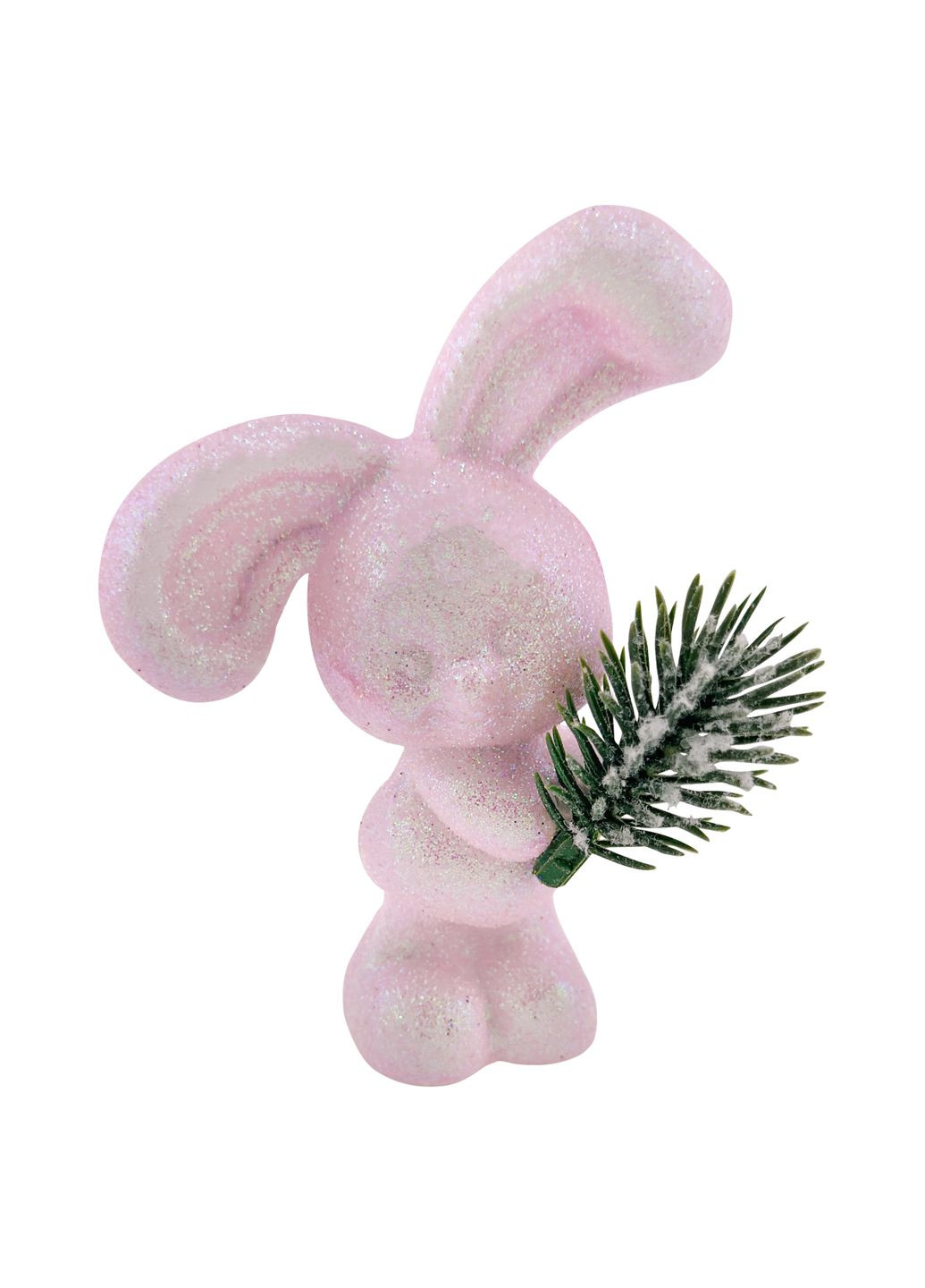 Ялинкова іграшка Зайчик 7х5,5х10 см білий MIS LT (365627942)