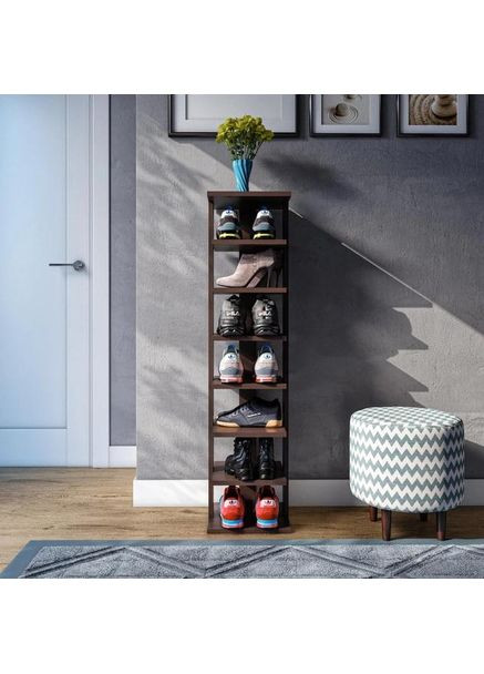 Тумба у передпокій, взуттєва тумба, полиця для взуття вузька OF-1 Полки Білий No Brand (371910403)