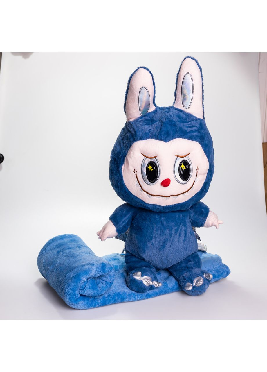 Мягкая игрушка-плед, подушка 3 в 1 Labubu Brown Dragon плед в игрушке детский плед игрушка Лабубу Синий 520-29BL Yiwu (370706584)