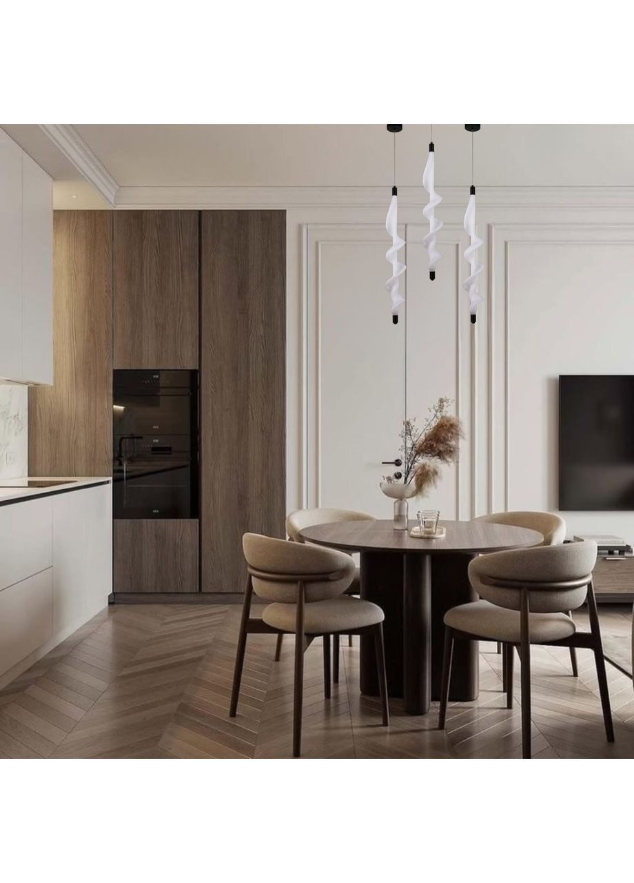 Підвісний світильник 80см 11W в стилі арт-деко (86-P008 (800) BK) No Brand (370069541)