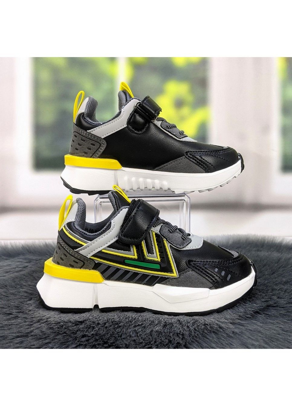 Чорні Осінні кросівки дитячі для хлопчика демісезонні Kimboo