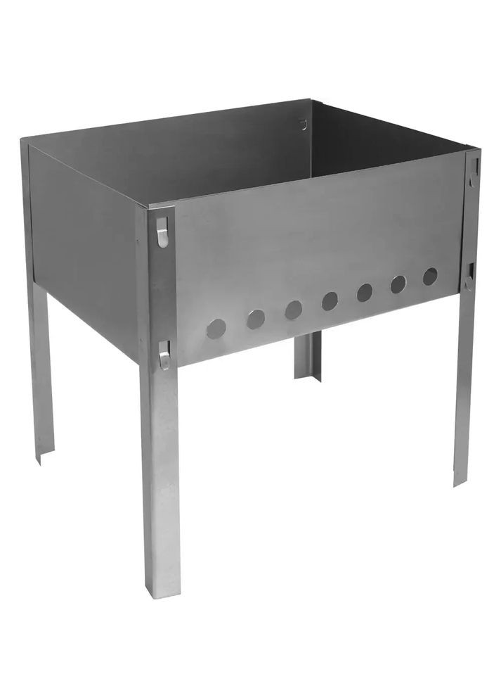 Мангал похідний одноразовий 380х250х350 0.8 мм на 6 шампурів HM furnitura (365248840)