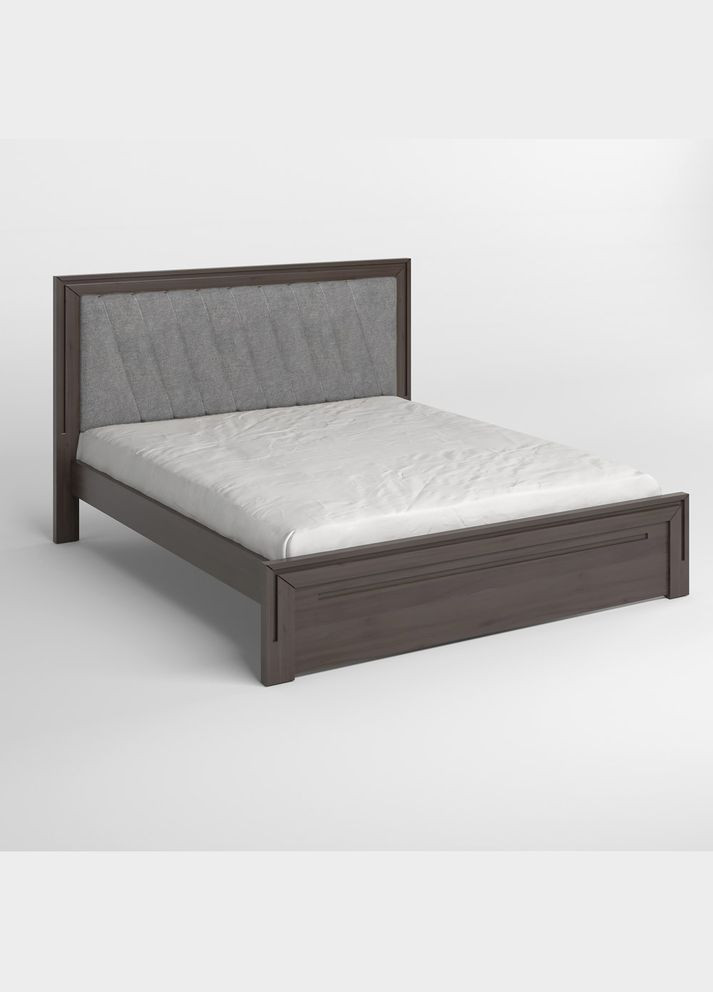 Полуторная деревянная кровать Торонто Т6 Венге/Аляска 93 (серый) 120х200 см (MBG-9308) Mebigrand (366028006)