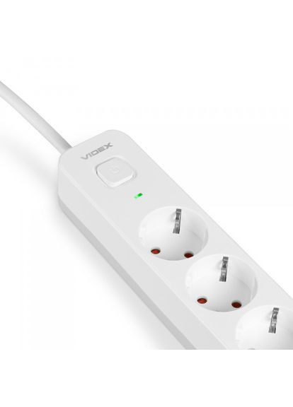 Сетевой удлинитель ONCORD с/с 3п 3м (3x1.5мм) с кнопкой White Videx (361068398)