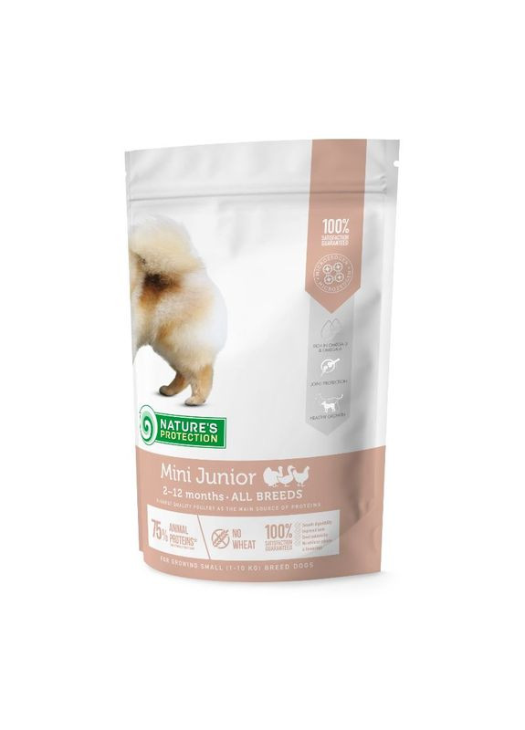 Mini Junior Small Breeds - Сухой корм с курицей для щенков маленьких пород 500 г (4771317457233) Nature's Protection (327215511)