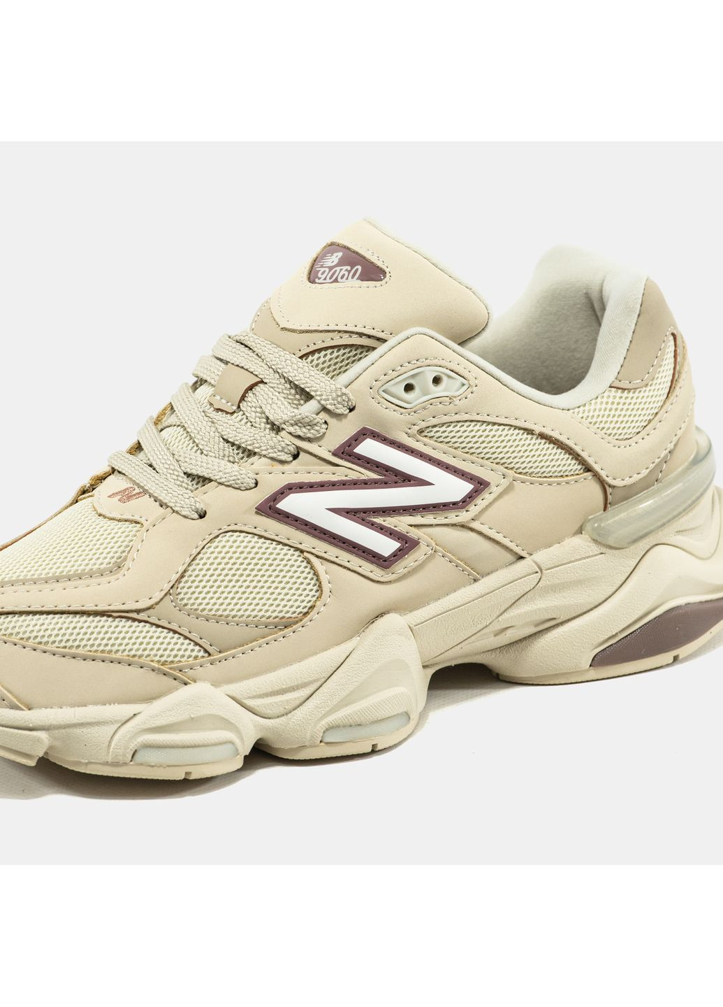Бежевые демисезонные кроссовки мужские и женские new balance 9060 'bone sparrow' | нью беланс 9060 бежевые No Brand