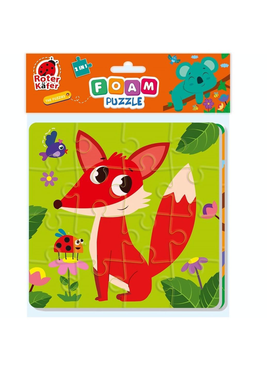 М'які пазли 2 в 1 Пухнастики, 25 елементів () Roter Kafer RK6050-01 (366524858)