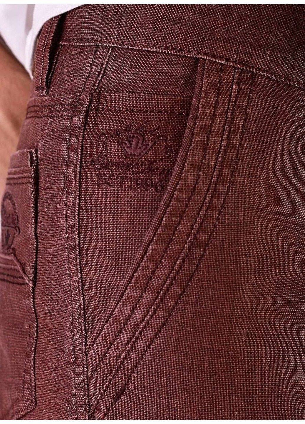 Бордовые летние брюки Varxdar