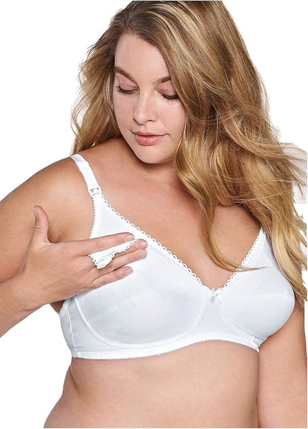 Білий бюстгальтер Naturana