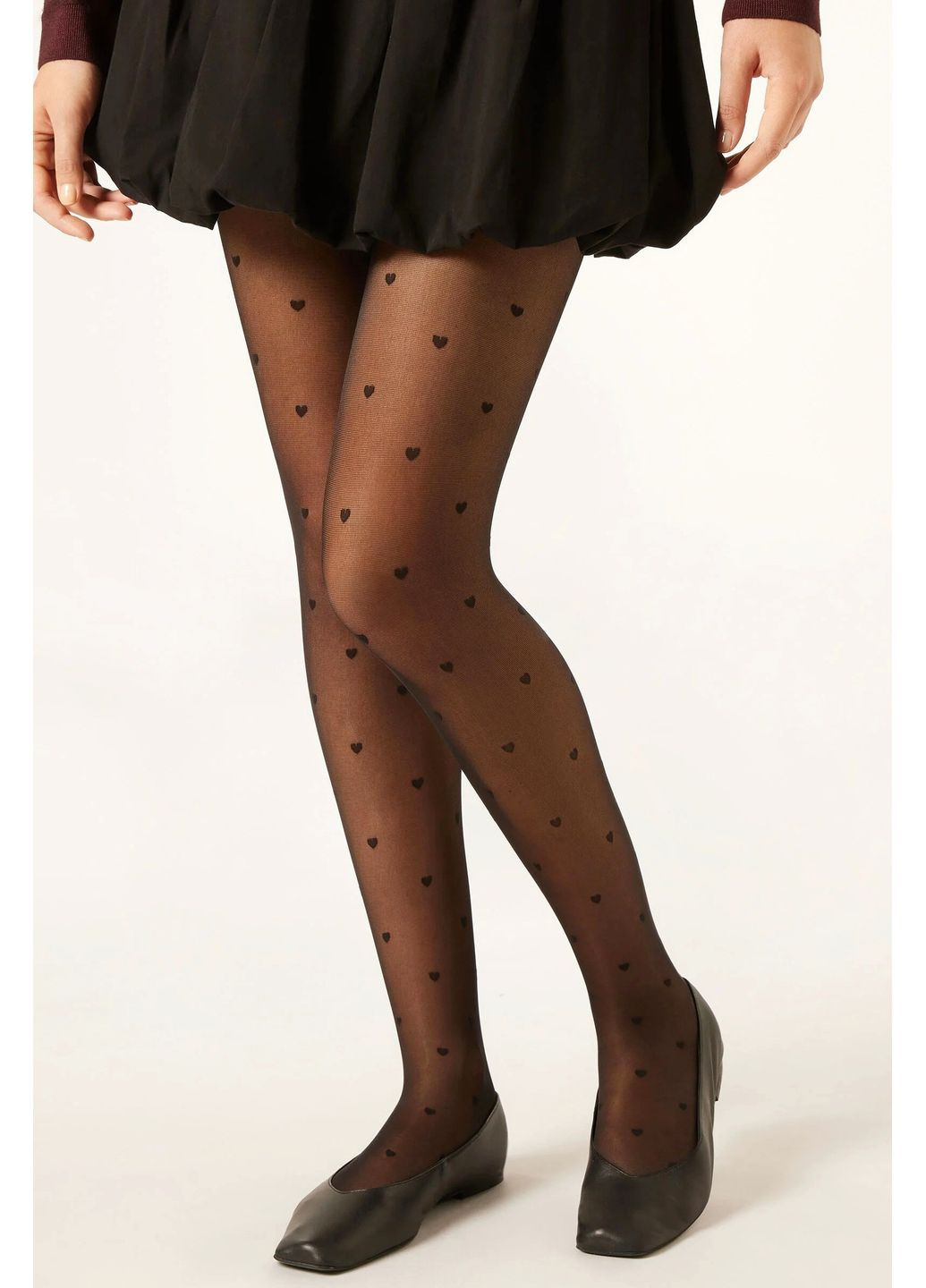 Колготки з візерунком "сердечка" Emily 20 den Gabriella (349500385)